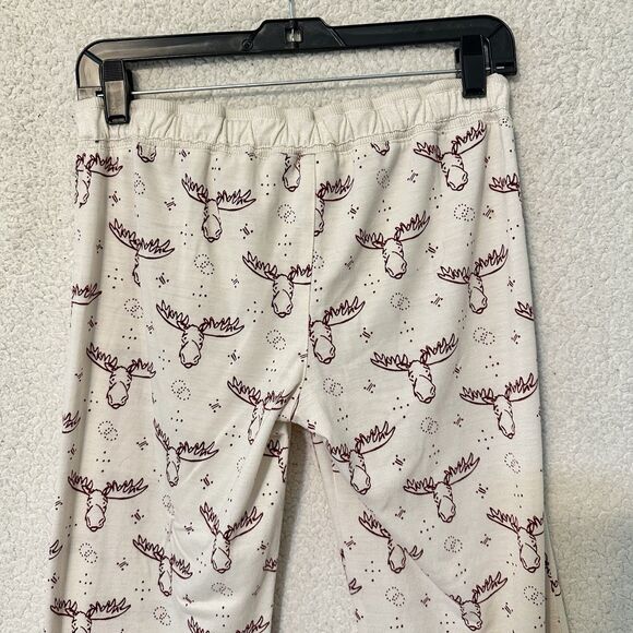 Abercrombie & Fitch Kids Size X- Large Cream Pjs‎ Moose Heads - Picture 6 of 10